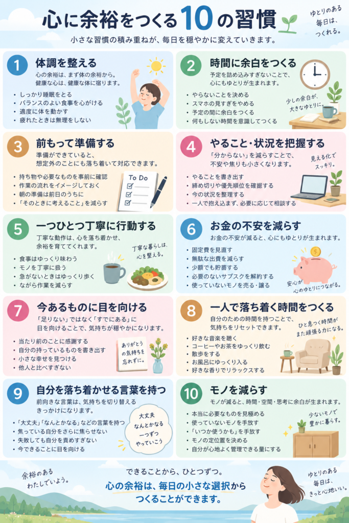 心に余裕をつくる10の習慣 図解