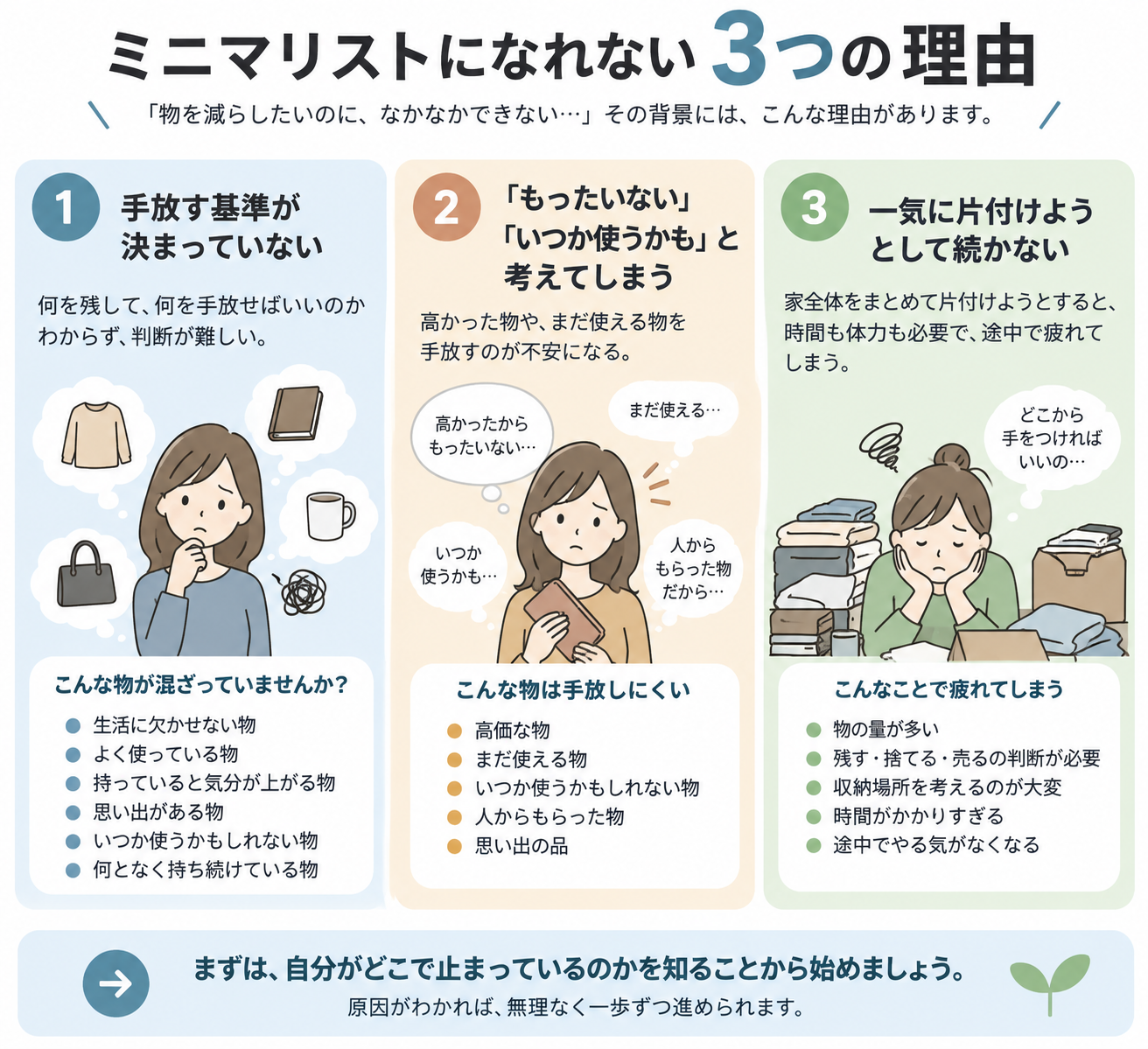 ミニマリストになれない3つの理由