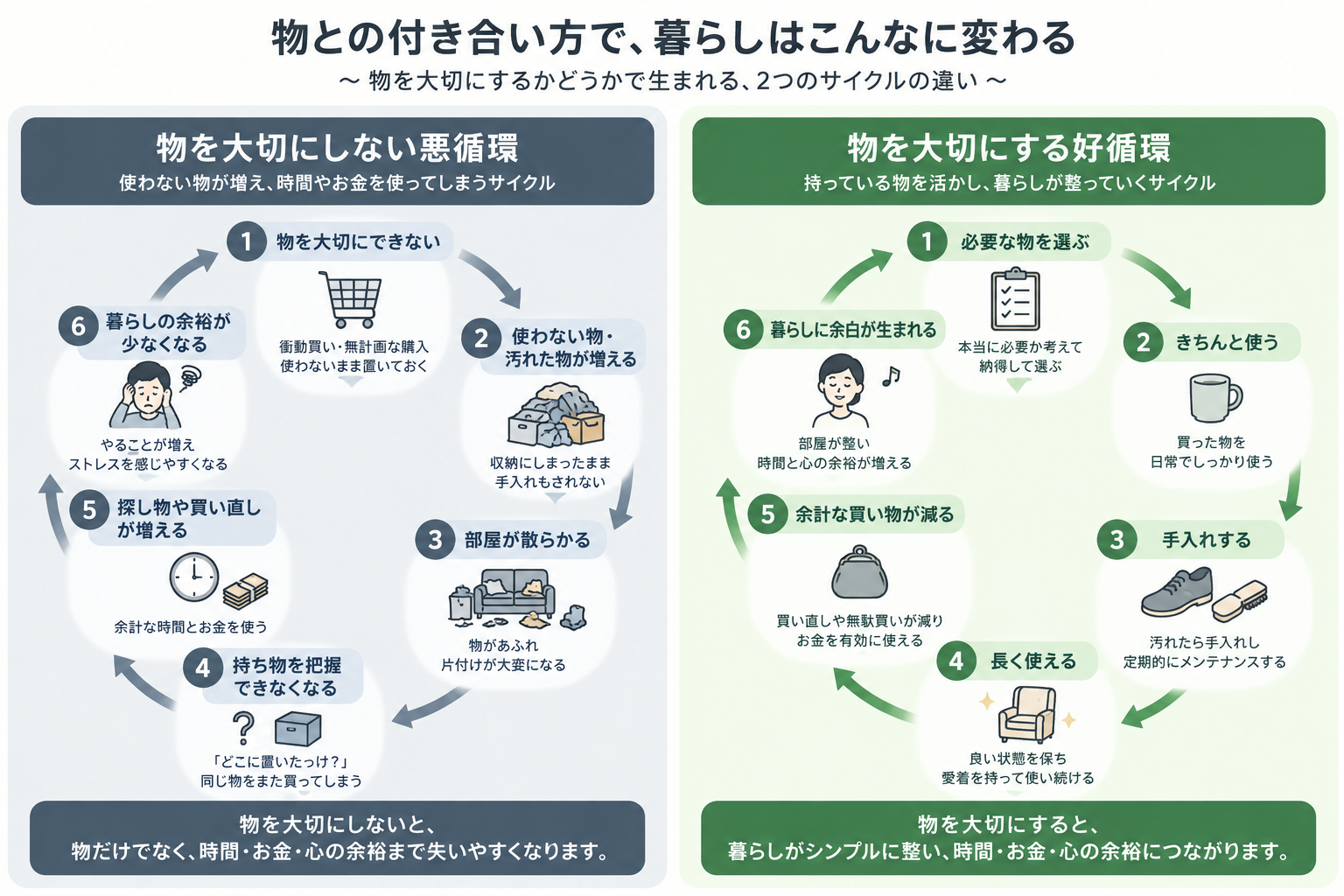 物との付き合い方で変わる暮らしの循環