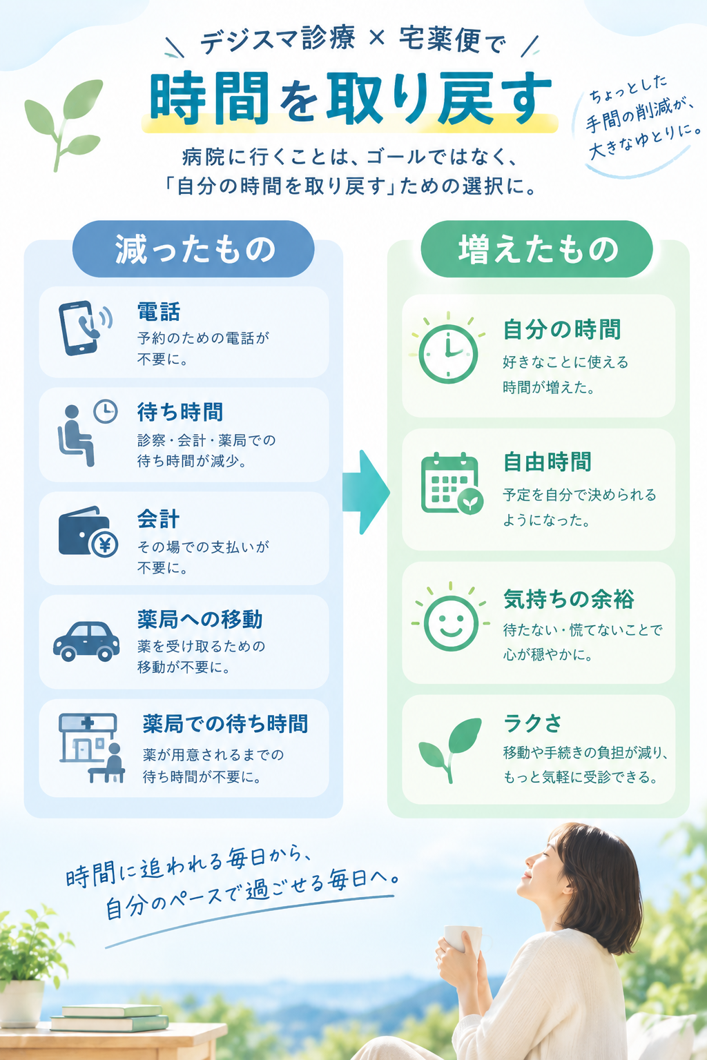時間を取り戻すイメージ画像